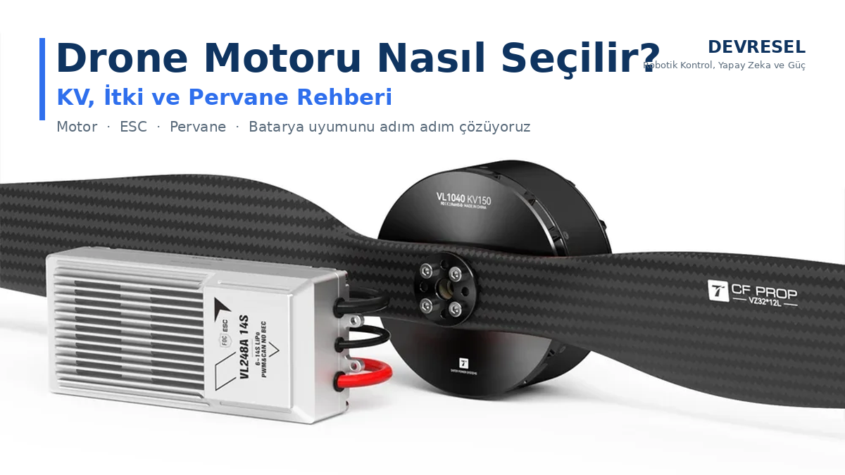 Drone Motoru Nasıl Seçilir? KV, İtki ve Pervane Rehberi
