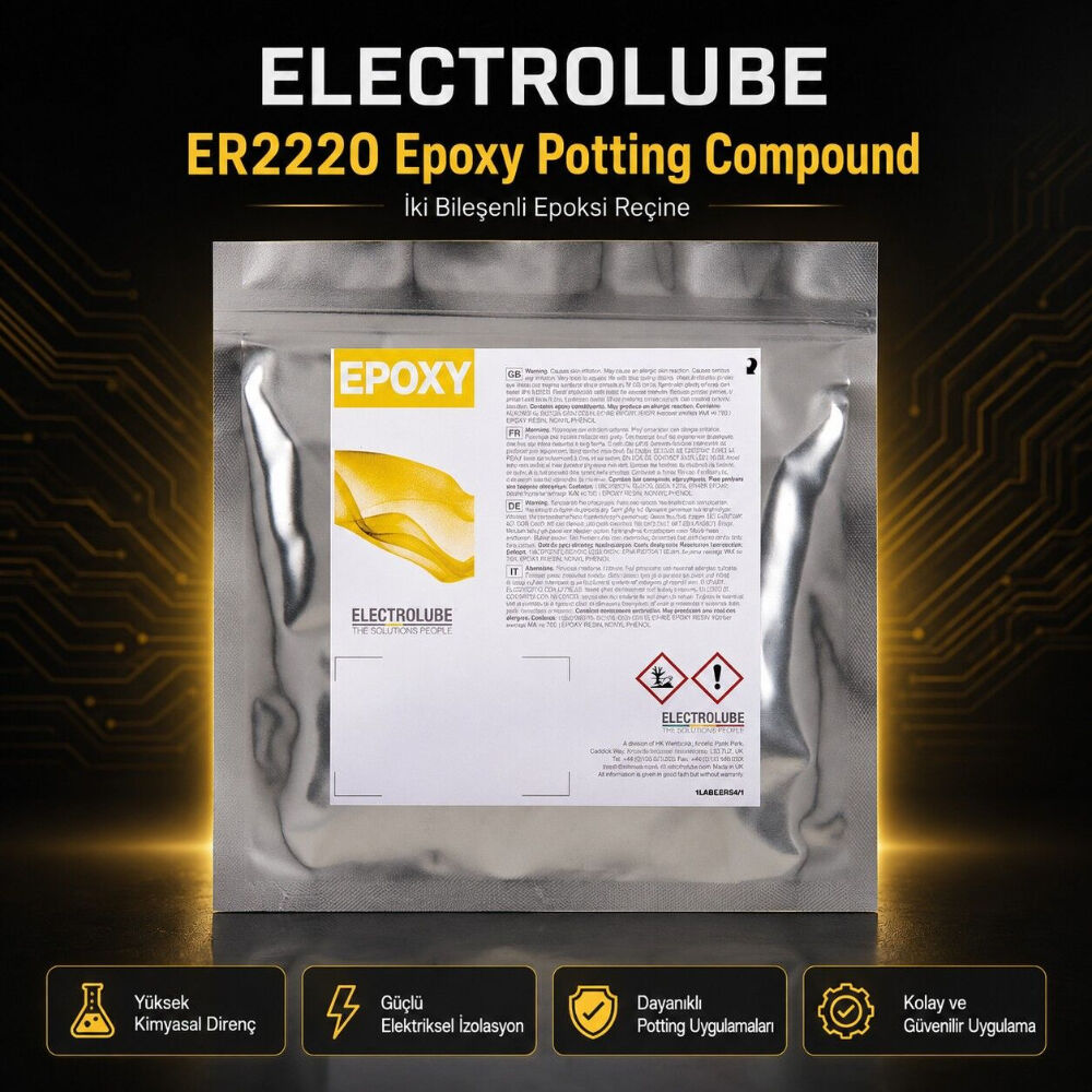 Electrolube ER2220 isi iletken UL94 V-0 epoksi potting dolgu 250 g ambalaj
