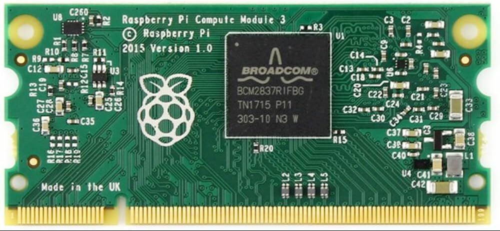 Raspberry Pi Compute Module 3 RPI-COMPUTE3 1GB RAM 4GB eMMC gömülü sistem modülü