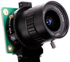 Raspberry Pi RPI-6MM LENS 6mm geniş açı CS-mount HQ Camera lensi