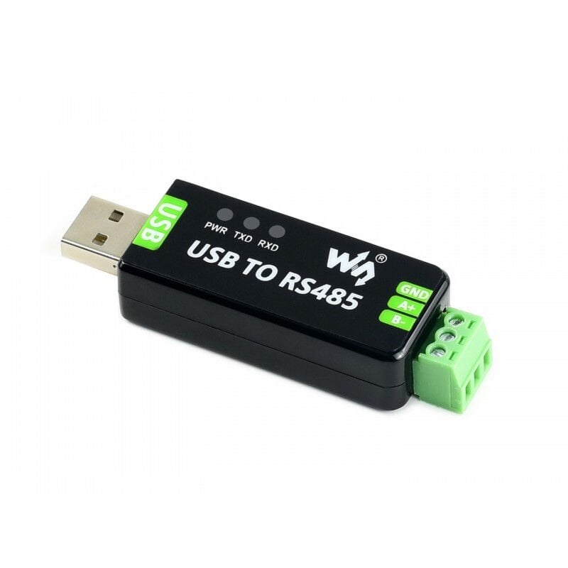 Waveshare USB to RS485 endustriyel donusturucu — orijinal FT232RNL ve SP485EEN cipli, 1.2km iletim mesafeli seri haberlesme adaptoru