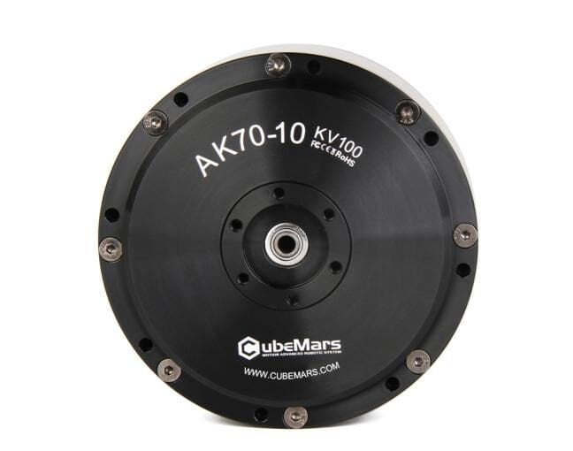 CubeMars AK70-10 hollow shaft joint motor – yüksek torklu robotik mafsal motoru