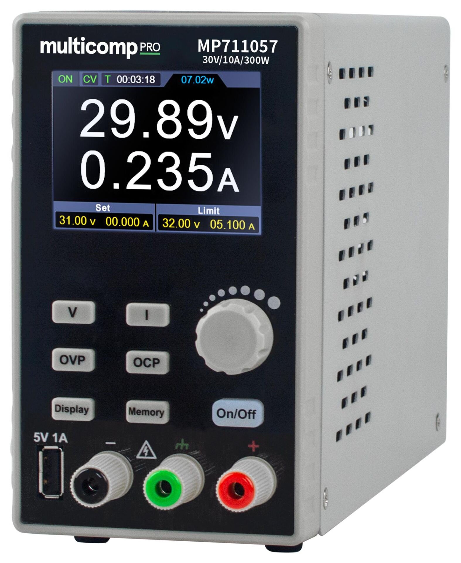 Multicomp Pro MP711057 0–30V 10A programlanabilir DC güç kaynağı