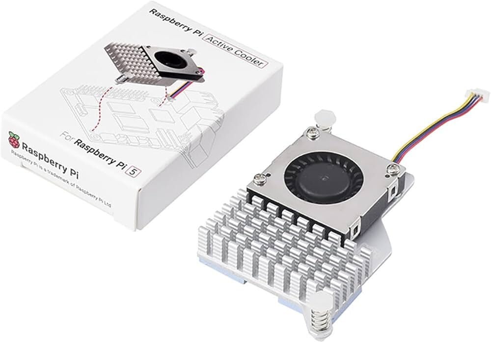 Raspberry Pi 5 Active Cooler SC1148 aktif soğutucu fan ve alüminyum heatsink
