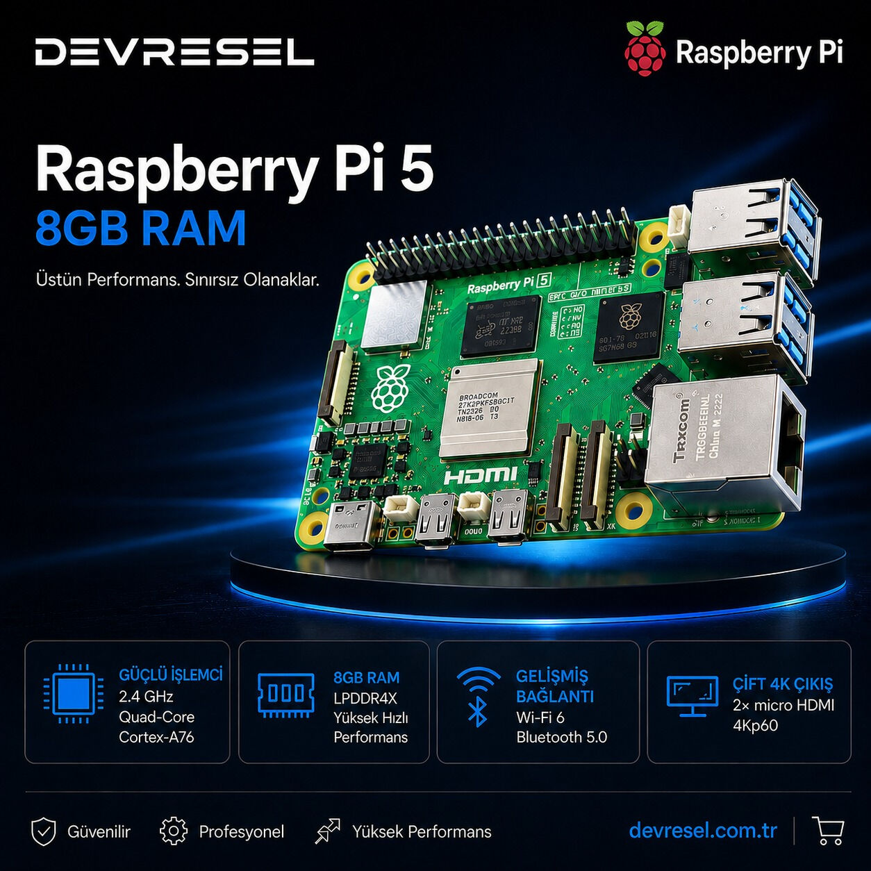 Raspberry Pi 5 Model B 8GB SC1432 -  SC1112 