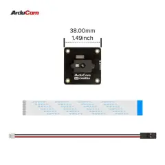 Arducam B0410 ToF kamera kutu icerigi modul FPC kablolar ve dupont guc kablosu