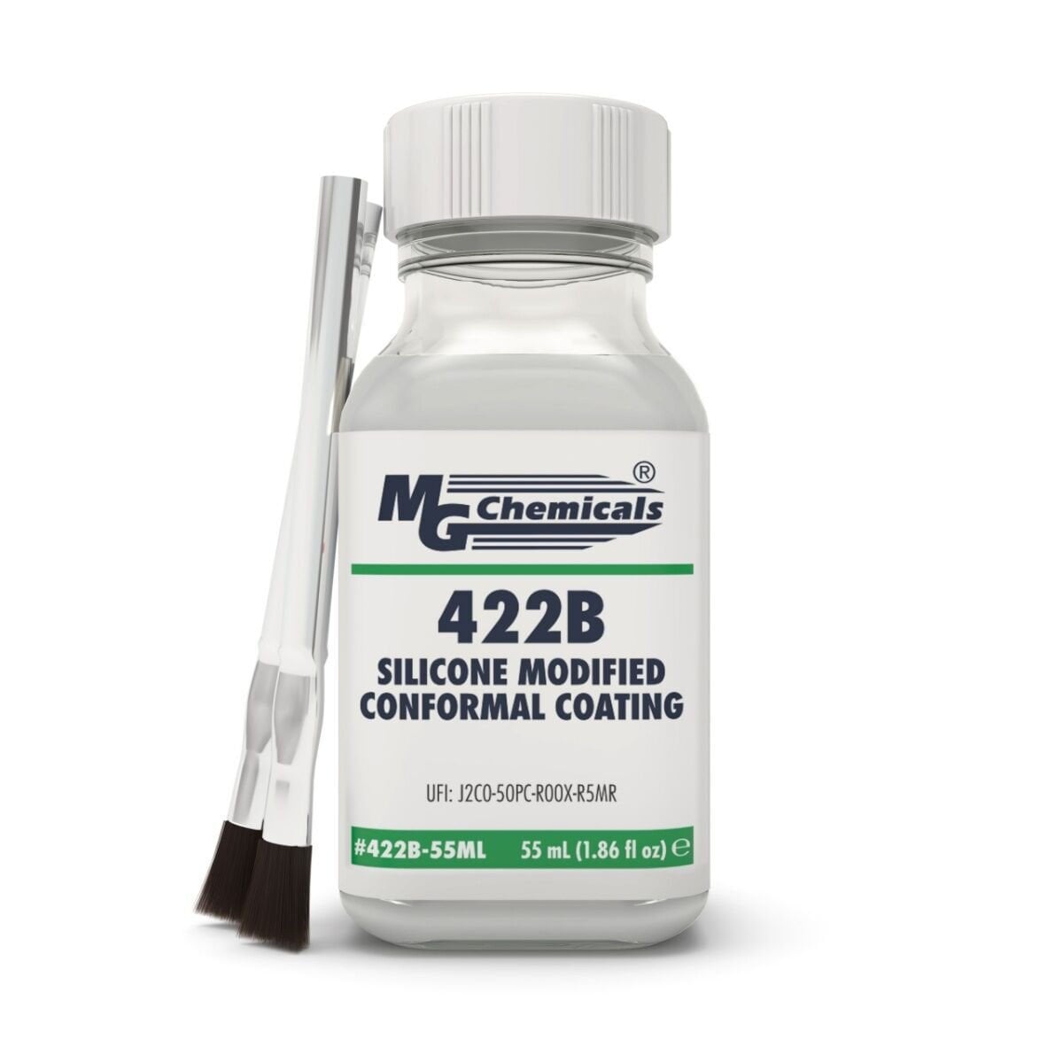 MG Chemicals 422B-55ML Silicone Modified Conformal Coating – PCB ve elektronik devreler icin silikon bazli koruyucu kaplama, 55 ml sise