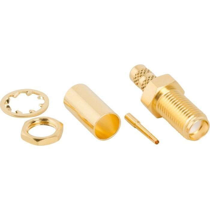 Amphenol 132191 RF konnektör, yüksek frekanslı RF ve mikrodalga uygulamalarında güvenilir sinyal iletimi için tasarlanmış dayanıklı koaksiyel bağlantı